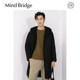 Mind Bridge2024 Autumn and Winter New Men's Jacquard Textured Single-Side Wool Blended Jacket