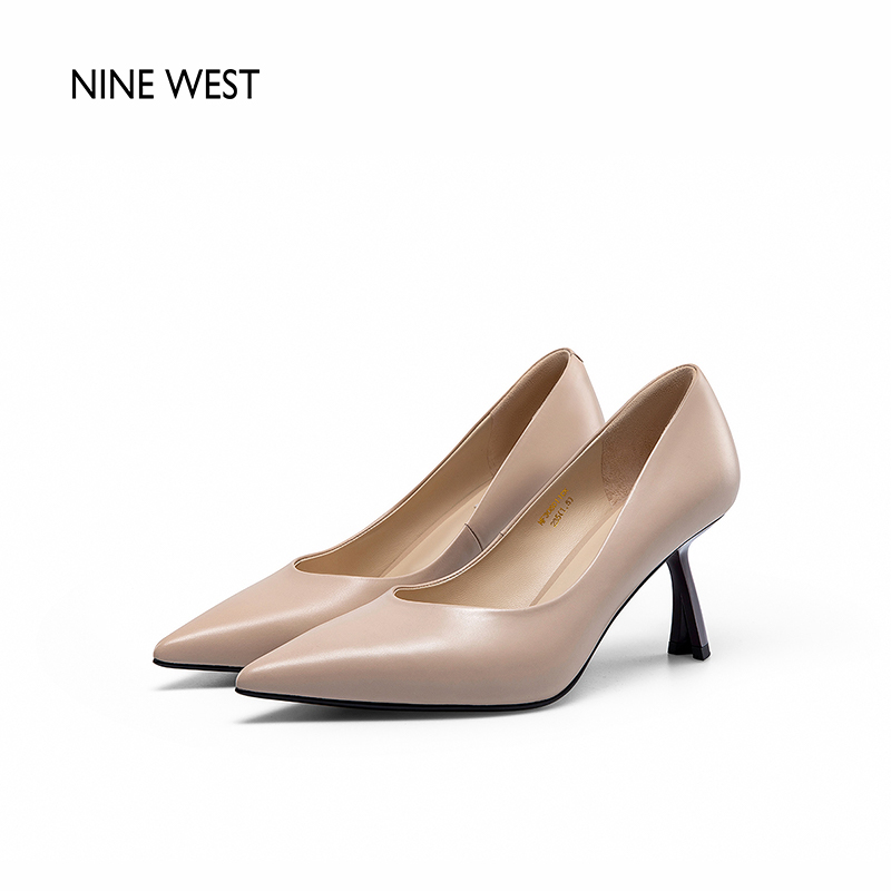 上海时装周同款Nine West/玖熙高跟鞋女细跟秋季新款真皮女鞋时尚 - 图3