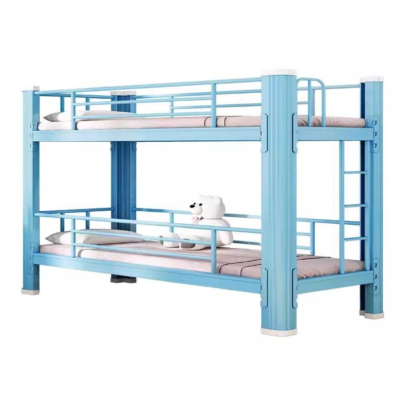 上下铺床儿童午托班上下床小学生双层床幼儿园午睡床铁艺高低床 - 图3