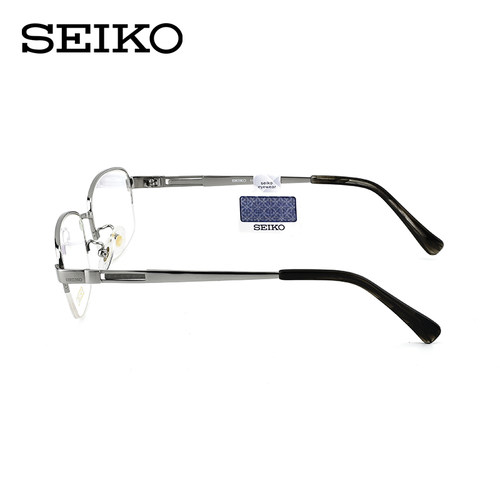 Seiko精工眼镜男士方形商务气质半框近视眼架钛合金近视镜HC1027 - 图0