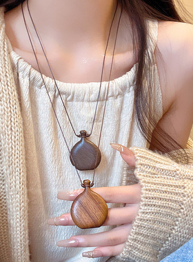 Yuffoni复古波西米亚风陶瓷项链