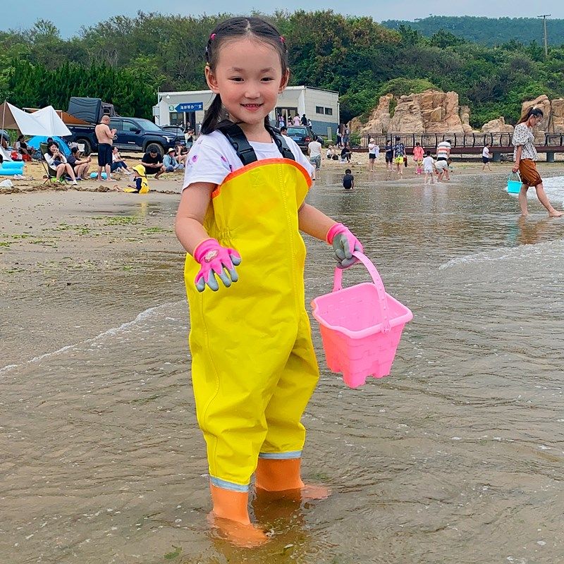 速发赶海男备儿童玩沙服涉水防水高端连宝宝全身装体雨鞋捉鱼下水,淘宝优惠券,粉丝福利购,淘宝优惠卷