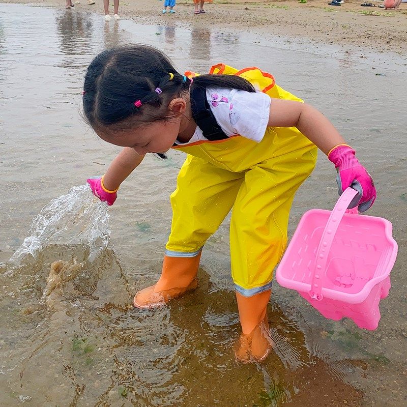 速发赶海男备儿童玩沙服涉水防水高端连宝宝全身装体雨鞋捉鱼下水,淘宝优惠券,粉丝福利购,淘宝优惠卷