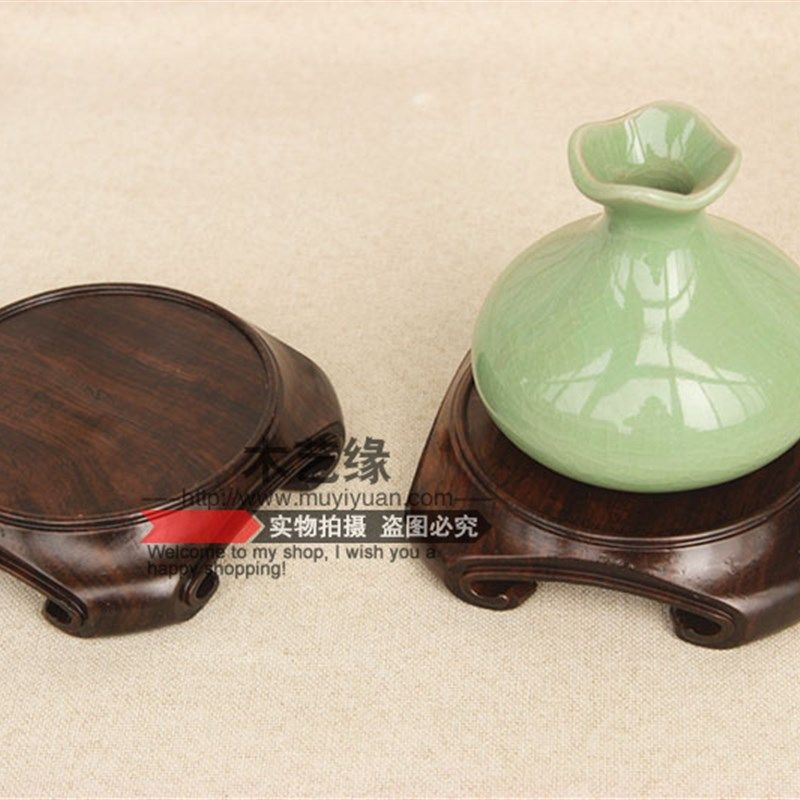 极速实木整木圆形摆件底座红木花瓶D盆景茶壶古玩木雕香炉玉石底,淘宝优惠券,粉丝福利购,淘宝优惠卷