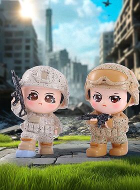 手办摆件热血模型盲盒可爱玩具