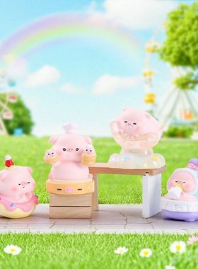 摆件潮玩网心盲盒红同款爱萌创意