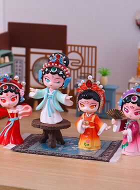 古风新中式桌面京剧装饰品国潮