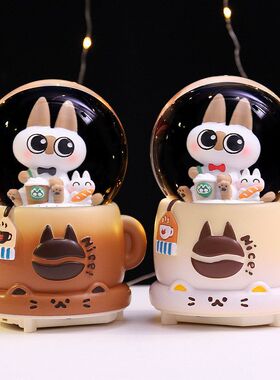 爱萌装饰礼物发光泥桌面水晶球