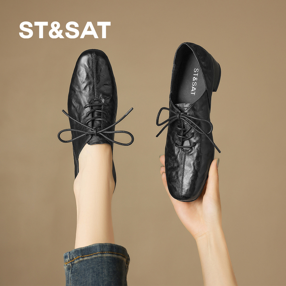 星期六法式复古小皮鞋女夏季配裙子粗跟软底不累脚通勤深口单鞋,淘宝优惠券,粉丝福利购,淘宝优惠卷