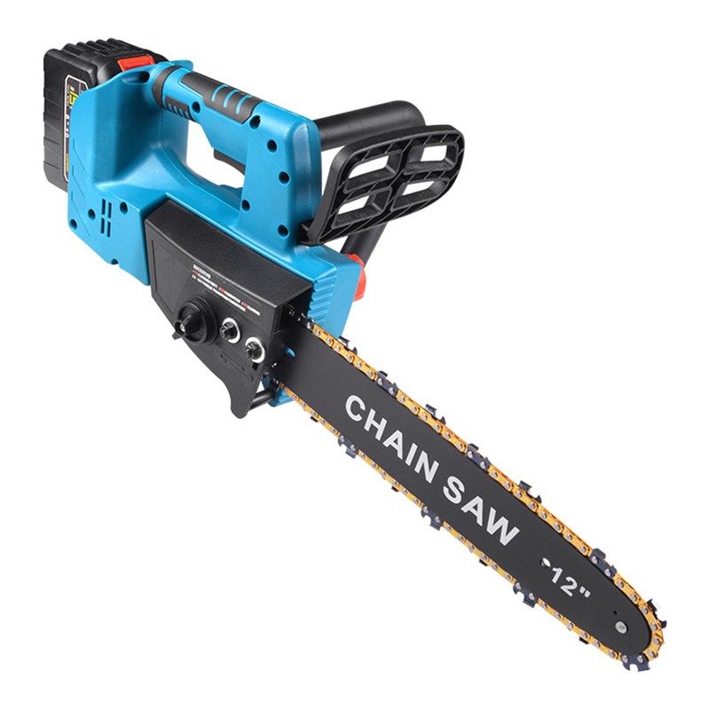 速发销12寸锂电锯无刷电链锯式电充伐木修枝锯家用小型电链锯手持,淘宝优惠券,粉丝福利购,淘宝优惠卷