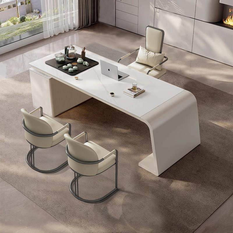 岩板茶桌椅组合一桌五椅现代简约办公室接待泡茶一体客厅家用茶台,淘宝优惠券,粉丝福利购,淘宝优惠卷