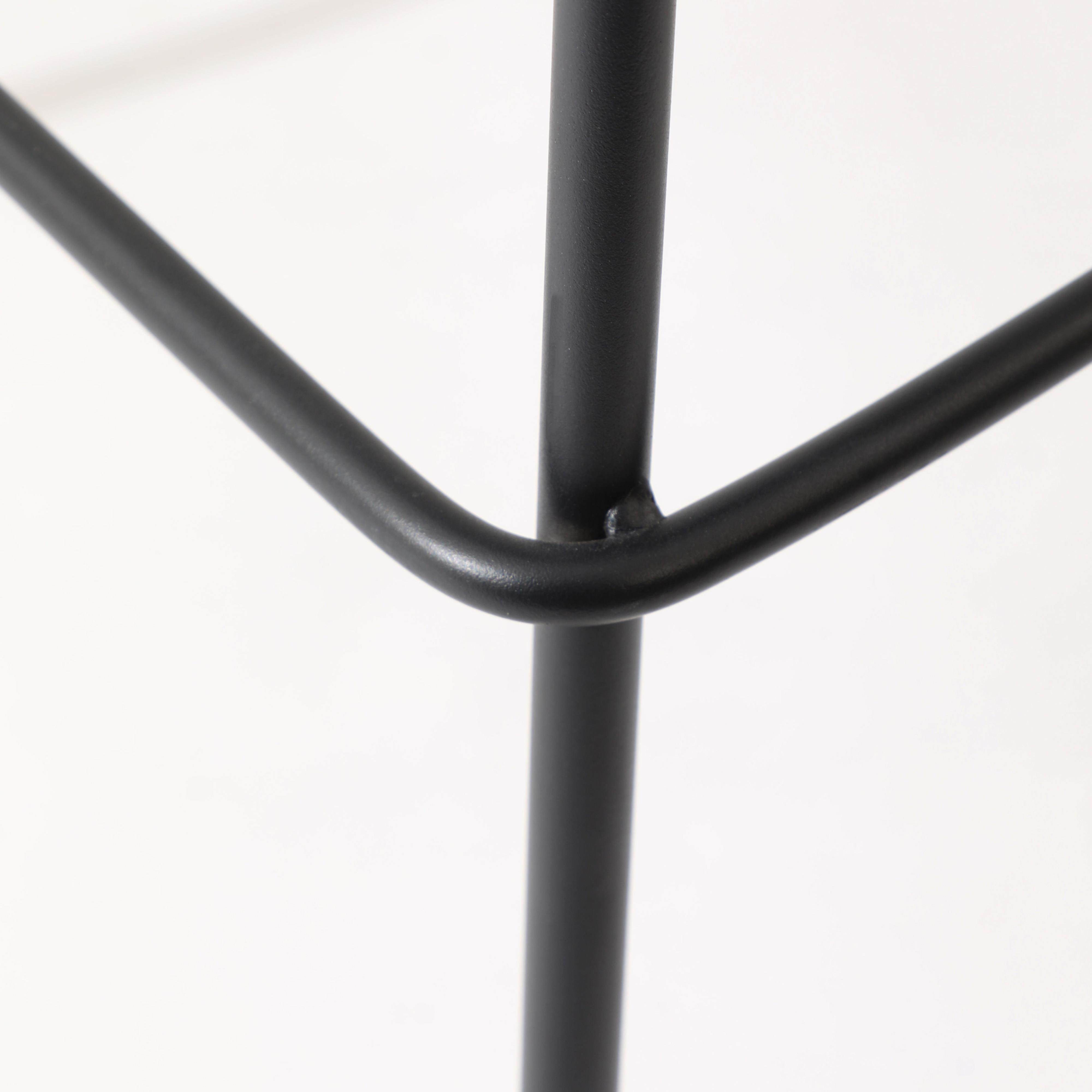 PP黑座面北欧简约风吧台凳家用铁艺高脚椅休闲 吧凳收银柜台酒吧,淘宝优惠券,粉丝福利购,淘宝优惠卷