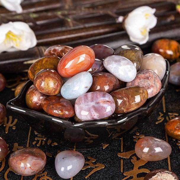 雨花石原石天然鹅卵石五彩石头户外庭院花盆鱼缸造景石养花石头粒,淘宝优惠券,粉丝福利购,淘宝优惠卷