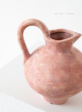 诧寂风陶艺花瓶斑驳新中式瓷器装饰品摆件玄关电视柜插花水培陶瓷