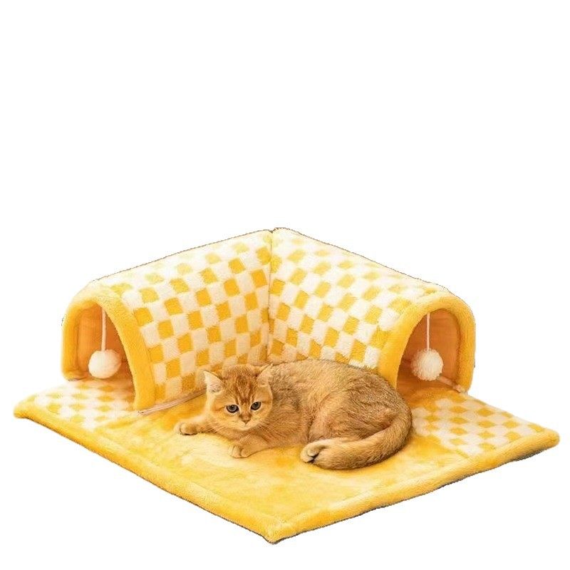 猫隧道迷宫钻洞秋冬保暖猫窝隧道猫窝四季通用可拆洗猫窝冬季保暖,淘宝优惠券,粉丝福利购,淘宝优惠卷