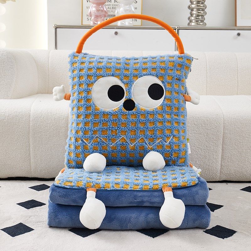 网红多巴胺手拎抱枕被子两用汽车靠垫二合一办公室午睡毯子空调被,淘宝优惠券,粉丝福利购,淘宝优惠卷