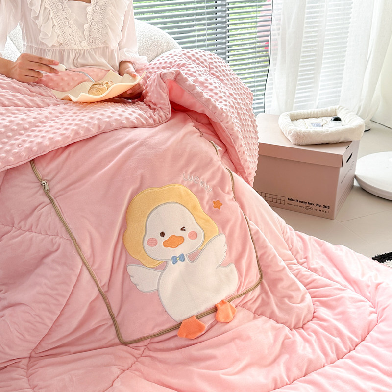 2023新款加厚加绒豆豆绒多功能抱枕被两用女生办公室汽车午睡毯子,淘宝优惠券,粉丝福利购,淘宝优惠卷