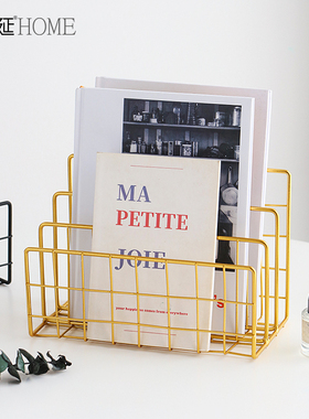 新品北欧简约杂志报o刊架小书架家用置物架创意书房办公室桌面装