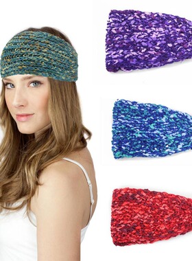 新品Seersucker Knit pHeadband Ladies Ear Guards Warm Color H