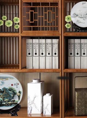 新品景德镇陶瓷h器青花山水瓷盘子摆件瓷盘看盘客厅装饰工艺品陶