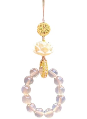 【黄财财】莲花手捻 团圆版敲精致！新中式国风手捻 手机挂件2093