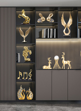 速发轻奢风家居电摆酒柜装饰品摆件客厅办公视桌面室放新房子乔迁