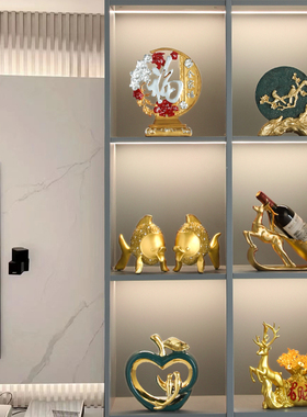 速发客厅装饰家摆件品居饰品档奢高档电视酒柜玄关高端大气上轻次