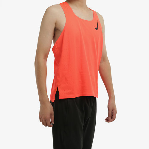 Nike/耐克正品夏季男子透气圆领跑步训练运动无袖背心 CJ7836 - 图0
