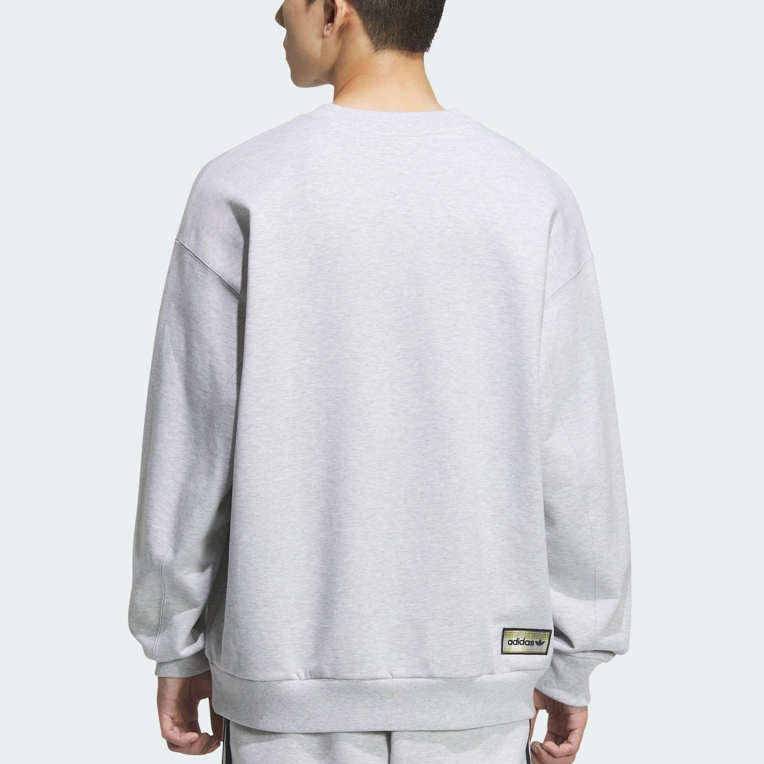 Adidas/阿迪达斯正品三叶草男士休闲运动复古印花圆领卫衣KC0117 - 图0