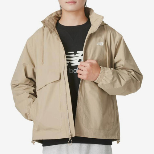 New Balance/NB正品新款男女防泼水潮流休闲连帽外套AMJ43314-SOT - 图1