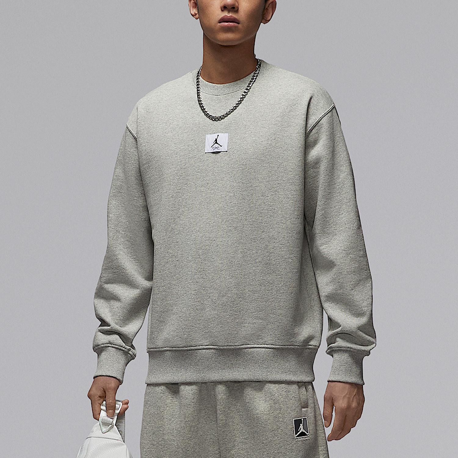 Nike/耐克正品JORDAN男士休闲圆领套头耐穿针织卫衣FV7260-050,淘宝优惠券,粉丝福利购,淘宝优惠卷