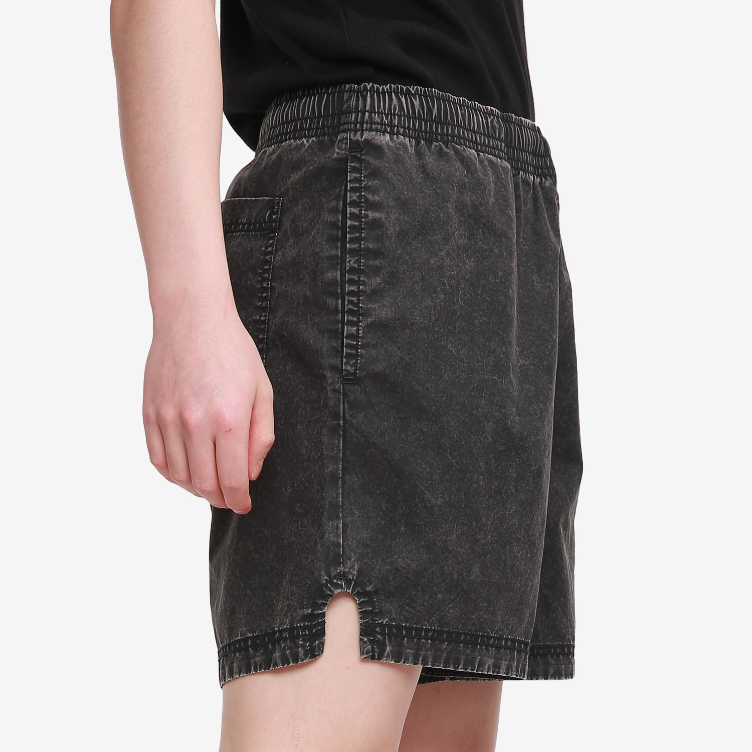 Nike/耐克正品男子复古水洗宽松运动五分牛仔裤 DC1878-010 - 图0