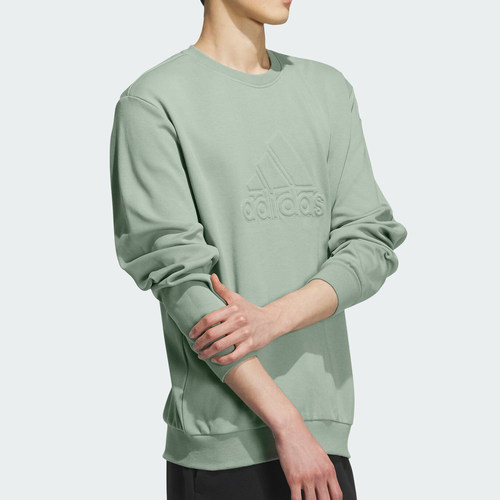 Adidas/阿迪达斯正品新款男子简约圆领套头运动卫衣IK2796 - 图0