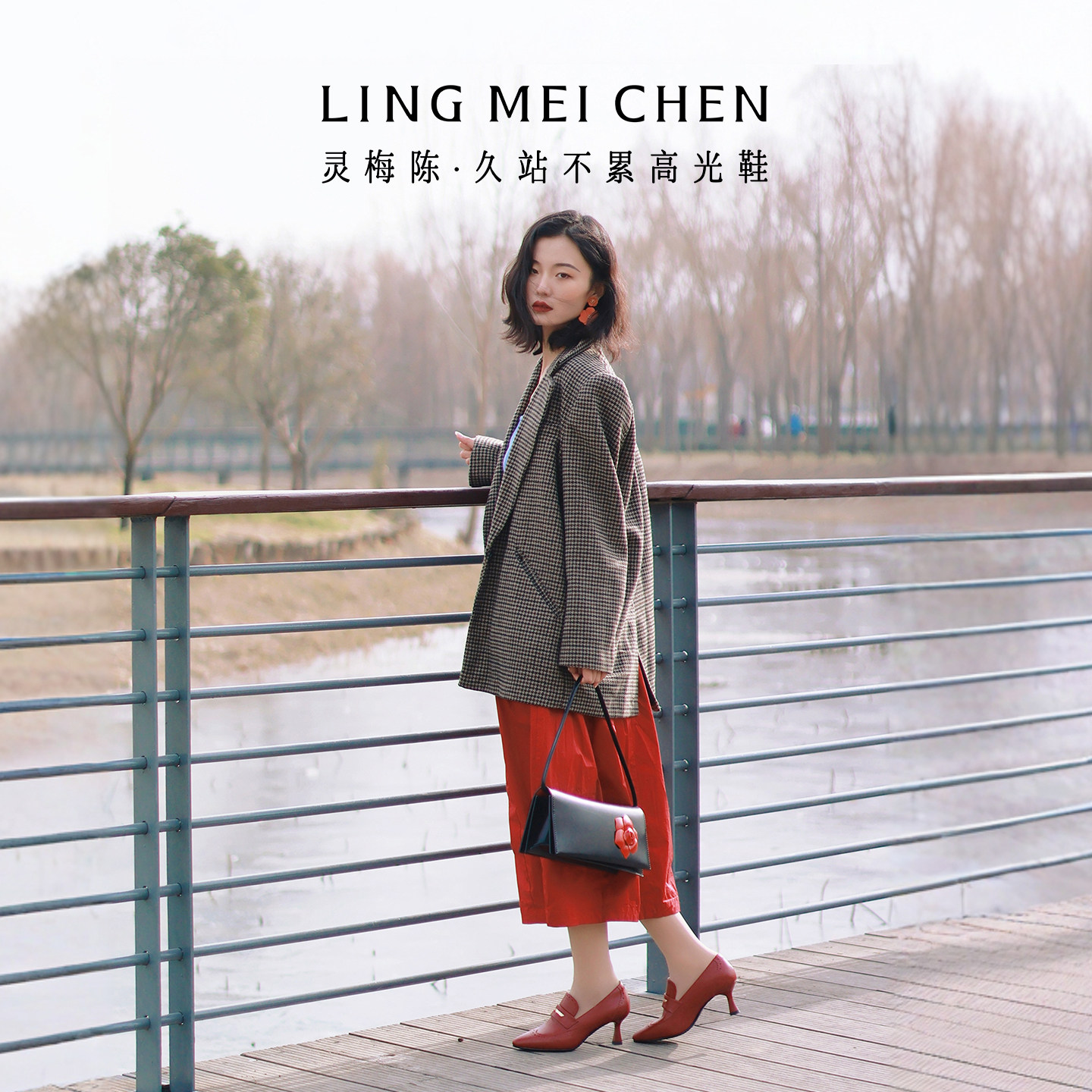 灵梅陈高光鞋酒杯跟深口单鞋春秋高跟鞋英伦风布洛克尖头皮鞋女鞋,淘宝优惠券,粉丝福利购,淘宝优惠卷