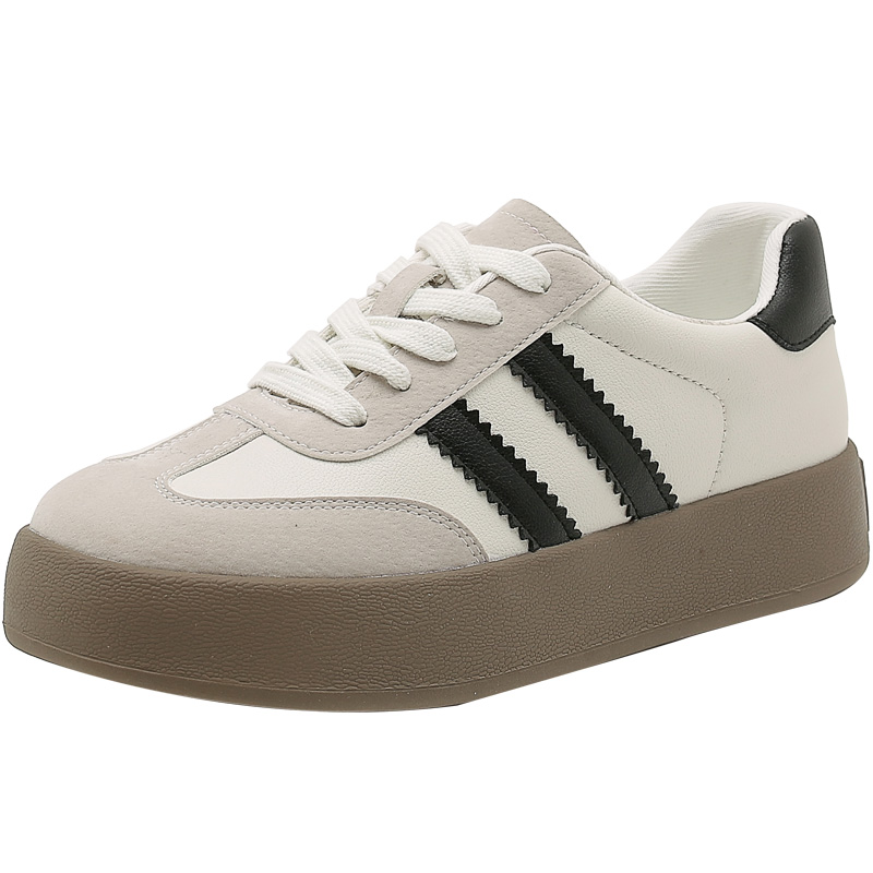 大东经典复古德训鞋女款2025新款爆款秋冬百搭小白鞋厚底休闲板鞋 - 图3