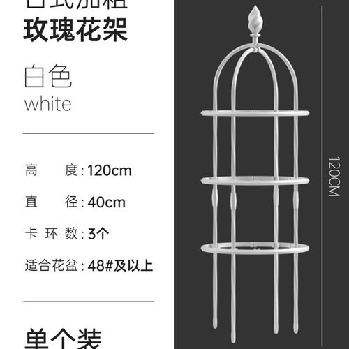 极速虹越DAIM玫瑰花架支架植物爬藤架藤本植物R支架月季攀藤架铁 - 图1