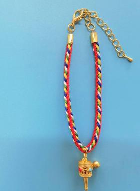 大昭寺藏式五色经幡绳.转经桶手链民族风情精致灵巧扎西德勒