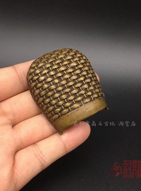 新品做旧工艺实心m黄铜五谷丰登铜簸箕摆件小簸箕农具铜工艺品桌