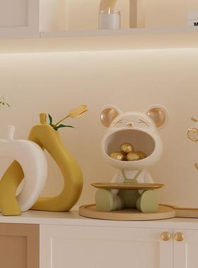 高级感抽象艺术摆件现代简约设计师款进门口玄关鞋柜展示柜装饰品