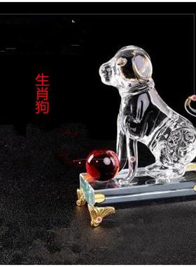 12生肖水晶十二生肖桌面摆件装饰属鼠牛虎兔龙蛇马羊猴鸡狗猪者
