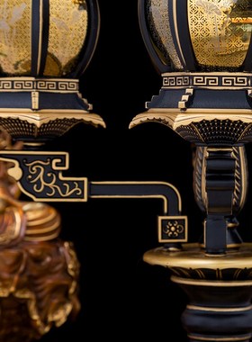 速发 观音佛前莲三灯多头宫灯供五佛灯供奉灯花头灯头铜宫