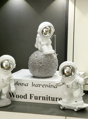 新品太空人宇航员入门玄关客厅摆件创F意装饰品家居桌面玄关样板