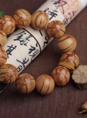 极速梅花入骨丹龙须藤降龙木手串西瓜沉木天然原木佛珠Z饰品男女