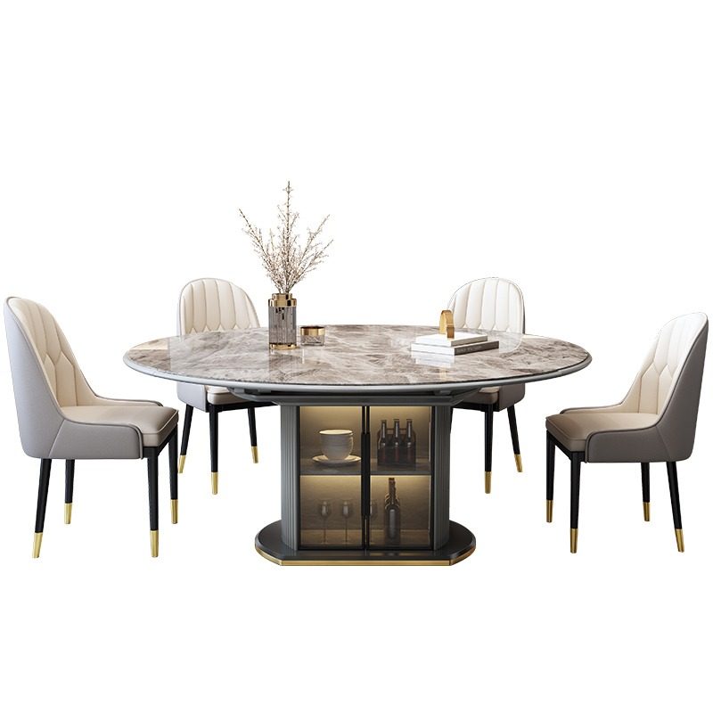 极速玻璃门跳台岩板餐桌椅组合电磁炉简约轻奢家用U小户型可伸缩,淘宝优惠券,粉丝福利购,淘宝优惠卷