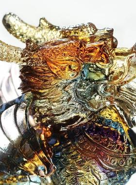 极速l古法琉璃厅麒麟一送对v招风水摆件居家客商铺装饰品财办公室