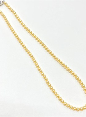 新品施家同e款金色款贝珠项链 实物真的好看女款贝珠颈链项链妈妈