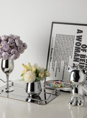 轻奢电视柜桌面北欧高档入户玄关摆件现代简约客厅茶几装饰品套装