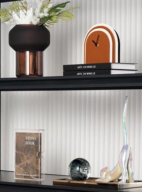 Rzone 现代简约客厅壁柜轻奢软装饰品摆饰会所高档书柜衣帽间摆件