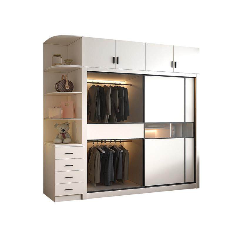 玻璃门衣柜2024年新款简约现代家用房间卧室小户型推拉门衣柜衣橱,淘宝优惠券,粉丝福利购,淘宝优惠卷