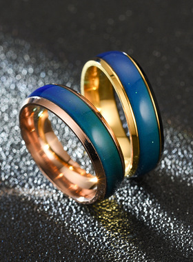 极速2020 Newh Disgn Temperature Change Color Mood Ring Hot S